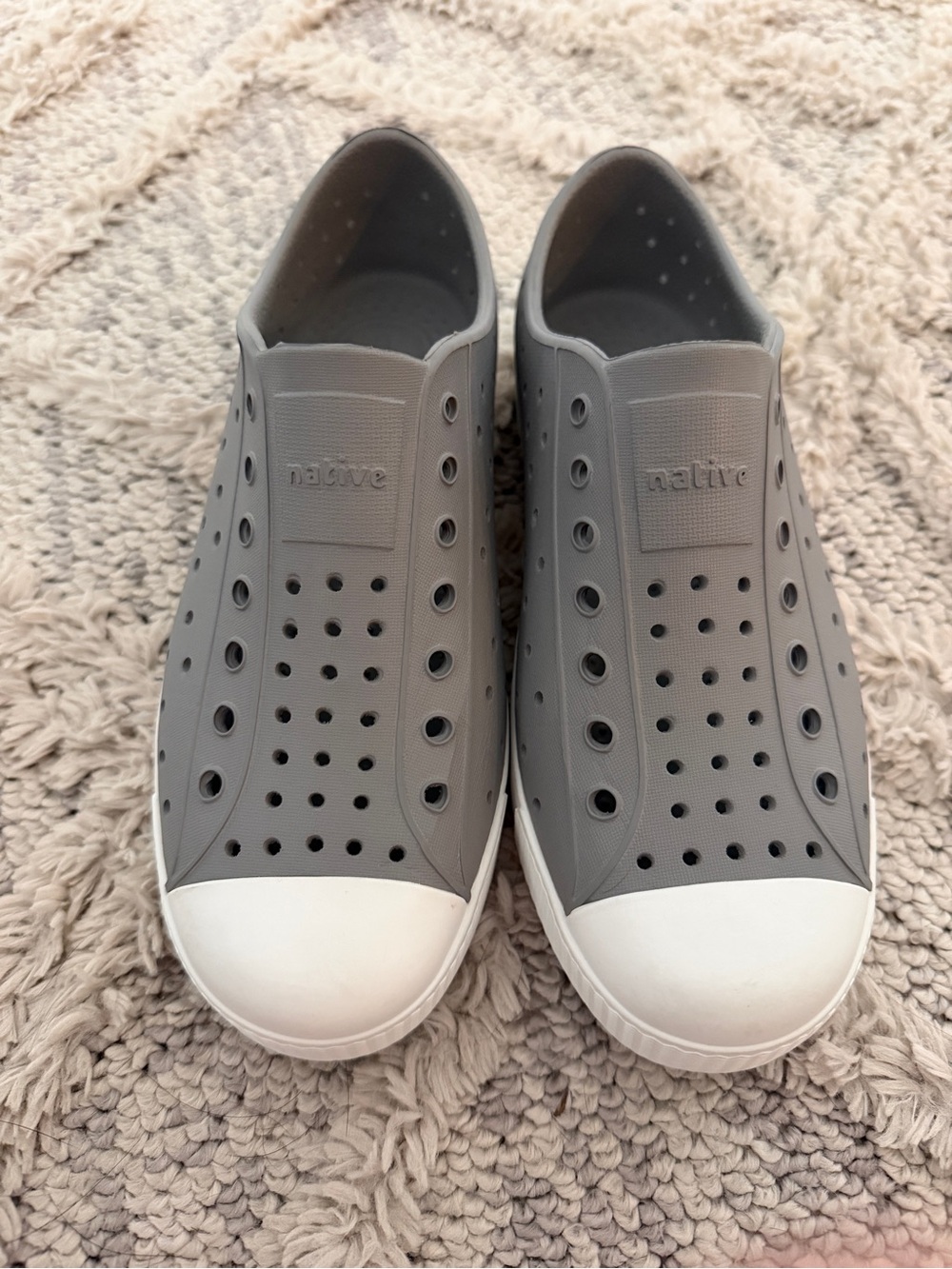 Grey Jefferson Natives Shoes Kids J3 Native
